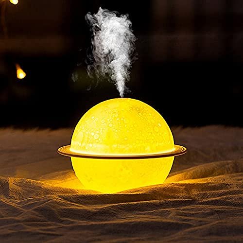 ElectVibes 2 In 1 Moon Lamp Cool Mist Humidifiers Essential Oil Diffuser Aroma Air Humidifier With Led Night Light Colorful Change For Car, Office, Babies, Humidifiers For Home, 200 ml (pack of 1) - Image 2