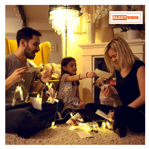 ELECTVIBES Simple Clip String Light 14 LED, 3 Meter Plug-In, Photo Clip String LIGHTS LEDs | Hanging Fairy Lights for Pictures, Bedroom, Wall Décor, Party, Wedding & Festive Decoration - Image 4