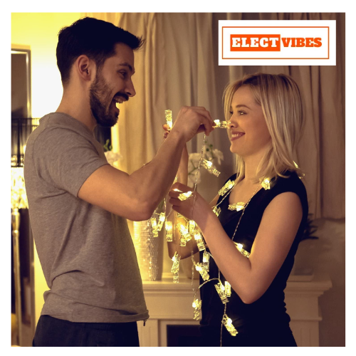 ELECTVIBES Simple Clip String Light 14 LED, 3 Meter Plug-In, Photo Clip String LIGHTS LEDs | Hanging Fairy Lights for Pictures, Bedroom, Wall Décor, Party, Wedding & Festive Decoration - Image 5