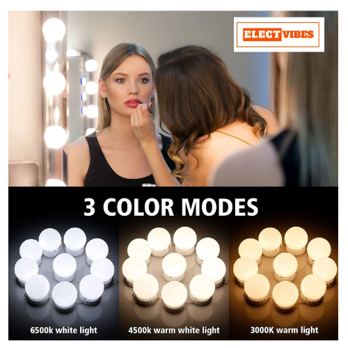 ELECTVIBES Vanity Mirror Lights Best Makeup Mirror Lights Bulbs With USB Cable, 3 Color Modes & Adjustable Brightnes (PACK OF 1) - Image 19