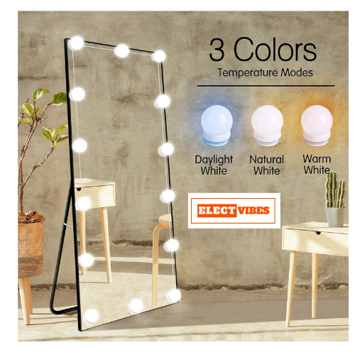 ELECTVIBES Vanity Mirror Lights Best Makeup Mirror Lights Bulbs With USB Cable, 3 Color Modes & Adjustable Brightnes (PACK OF 1) - Image 20