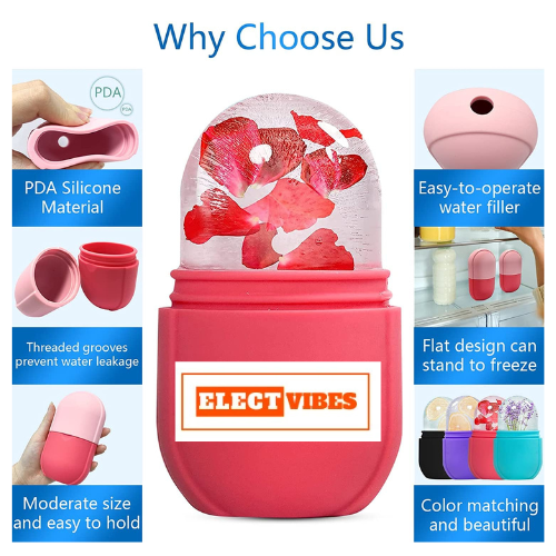 ELECTVIBES Silicone Ice Face Roller – Facial Cube for Eye & Neck Massage, Dark Circle Removal, Pore Shrinking, Skin Care & Beauty Tool – Multicolor (Pack of 1) - Image 13