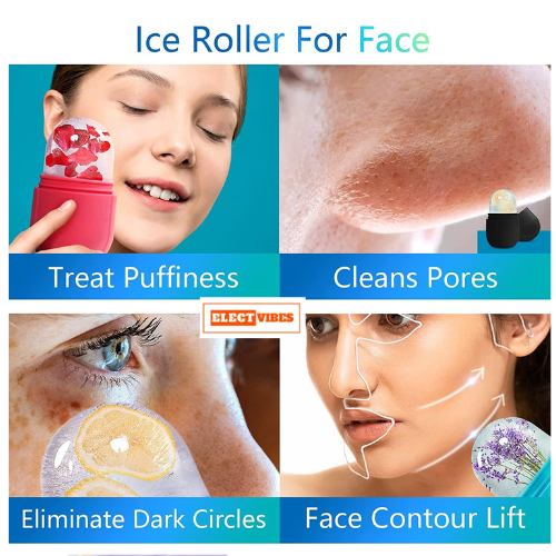 ELECTVIBES Silicone Ice Face Roller – Facial Cube for Eye & Neck Massage, Dark Circle Removal, Pore Shrinking, Skin Care & Beauty Tool – Multicolor (Pack of 1) - Image 15