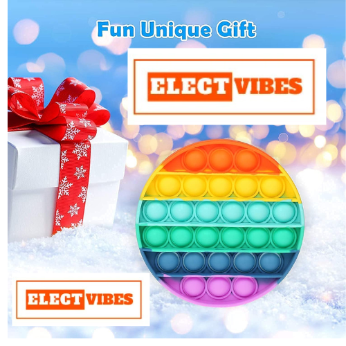 Electvibes Pop It Fidget Toy Set – 4-Piece Sensory Toys for Kids & Adults, Educational Stress Relief in Fun Shapes & Mixed Colors (ST-POP UP)(SET OF 4) (PACK OF 1) - Image 4