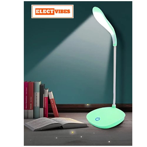 ELECTVIBES Study Lamp Rechargeable Led Touch On Off Switch Student Study Reading Dimmer Led Table Lamps White Desk Light Lamp (PACK OF 1) - Image 4