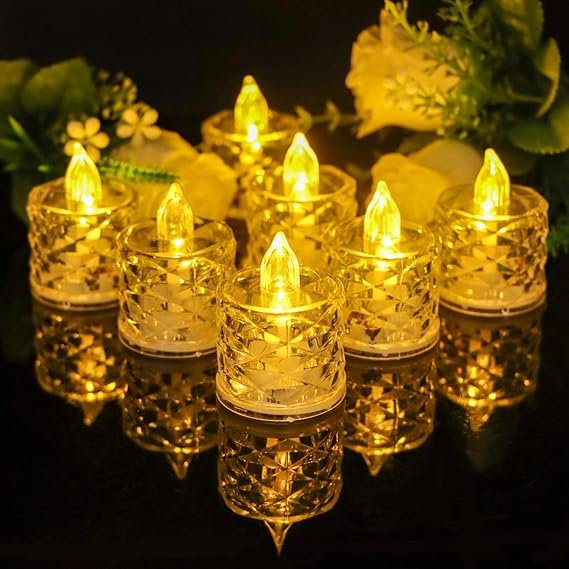 Electvibes Plastic Decor Tealight Mini LED Candles