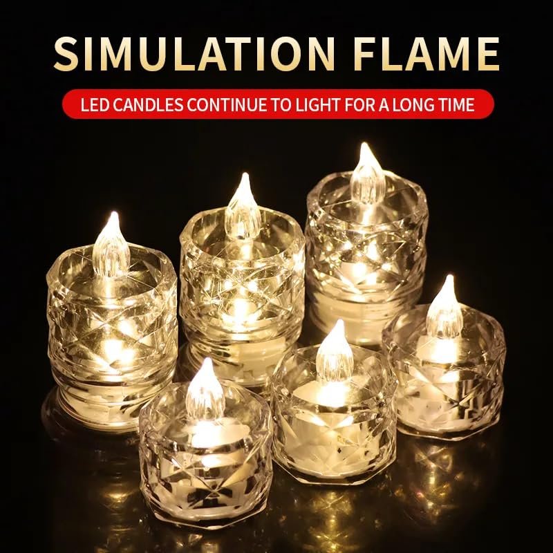 Electvibes Plastic Decor Tealight Mini LED Candles