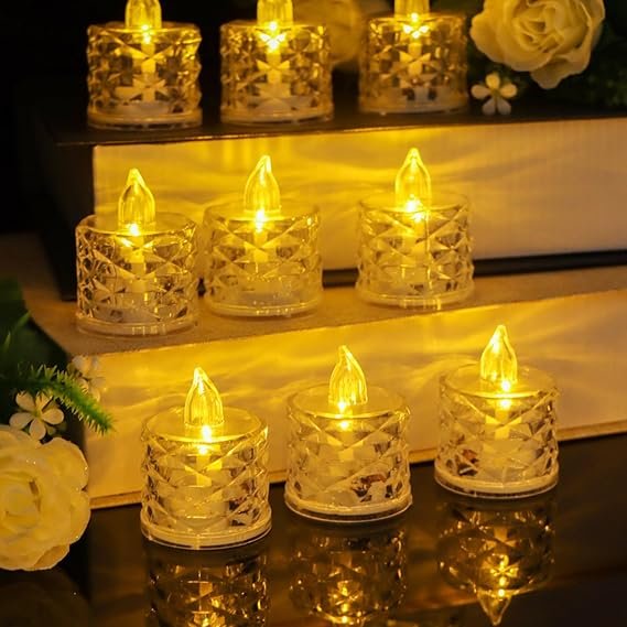 Electvibes Plastic Decor Tealight Mini LED Candles