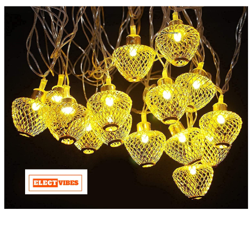 ELECTVIBES Apple Metal String Lights 3M, 14 Led – Perfect for Indoor/Outdoor Decoration for Diwali, Christmas, Birthday, Navratri, and Valentine’s Day Gifts (Warm White) - Image 10