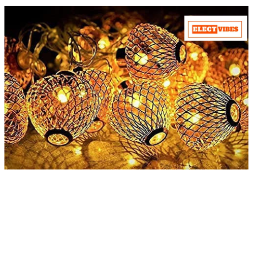 ELECTVIBES Apple Metal String Lights 3M, 14 Led – Perfect for Indoor/Outdoor Decoration for Diwali, Christmas, Birthday, Navratri, and Valentine’s Day Gifts (Warm White) - Image 13
