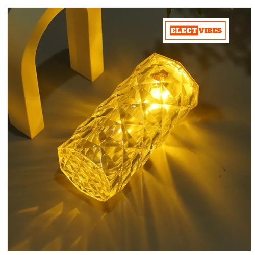 ELECTVIBES Diamond LED Tea Light Candle 3pcs set – Flameless & Smokeless Decorative Lights in Transparent Acrylic – Warm White Glow for Diwali, Festive & Home Décor (Sizes: 9 cm, 7 cm, 9 cm) - Image 3