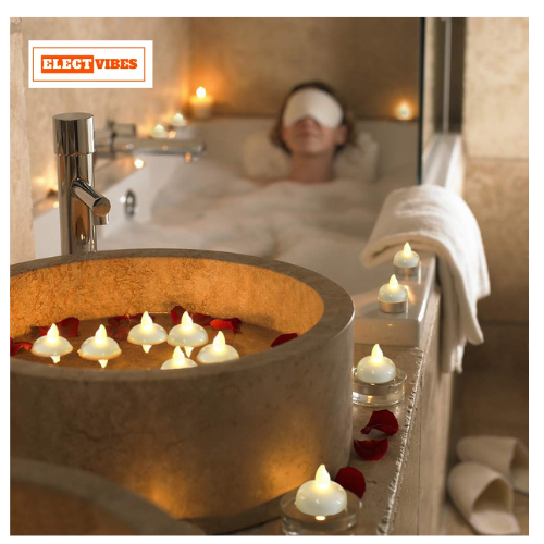 ELECTVIBES Water Sensor Floating Diyas | Smokeless & Flameless LED Tea Light Candles | Battery Operated | Home Décor for Diwali, Christmas, New Year, Birthdays & More (SET OF 12)(PACK OF 1) - Image 11