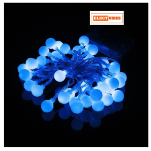 ELECTVIBES Milky Ball  LED String Lights – Fairy Lights with 14 LED Bulb Waterproof Fairy Crystal LED Serial Lights for Indoor and Outdoor Decoration Home, Room, Diwali & Christmas(3 Meter, pack of 1)AVAILABLE COLURS MULTI,BLUE,WARM WHITE
