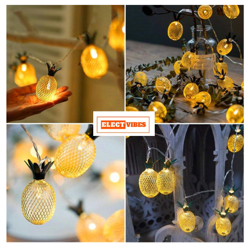 ElectVibes Pineapple LED 3M, 16 Led perfect for Diwali Lighting (Plug-in) - Image 5