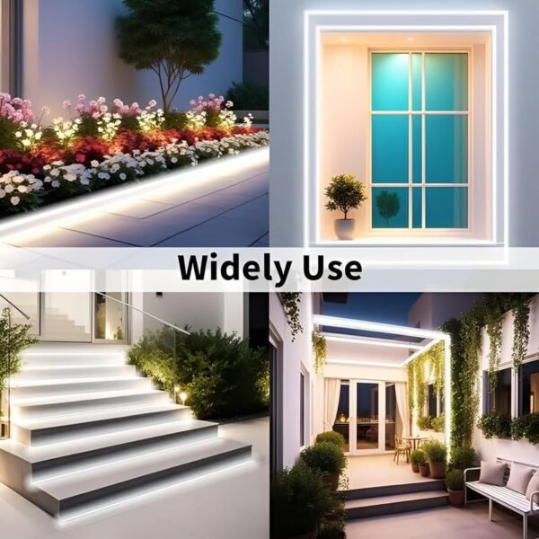 ElectVibes White Neon Light Strip with 5-Meter 600 LEDs and 12V Adapter – Ideal for Wall Decorations, Parties, Celebrations, Bars, and Custom Neon Displays - Image 7