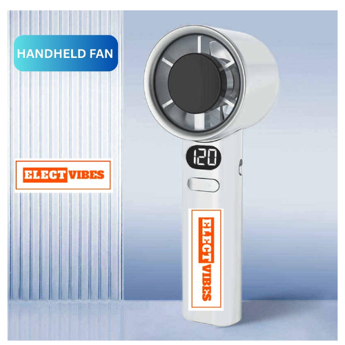 ELECTVIBES Rechargeable Handheld Fan, Portable Mini Fan with 1200mAh Battery, 120 Speed Levels with Long-Press Control, Personal Electric Fan for Travel, Office & Home, AVAILABLE (White,GREY,BLAZE GOLD) - Image 27