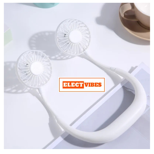 ELECTVIBES Hand Free Mini USB Personal Fan, Rechargeable Mini USB Fan with 360 Degree Free Rotation, 3 Adjustable Speeds Perfect for Sports, Home ,Office, Travel, and Outdoor (Pack of 1) - Image 8