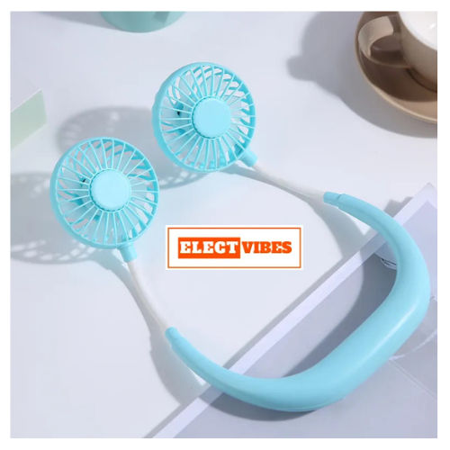 ELECTVIBES Hand Free Mini USB Personal Fan, Rechargeable Mini USB Fan with 360 Degree Free Rotation, 3 Adjustable Speeds Perfect for Sports, Home ,Office, Travel, and Outdoor (Pack of 1) - Image 12