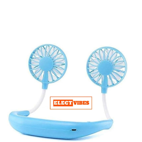 ELECTVIBES Hand Free Mini USB Personal Fan, Rechargeable Mini USB Fan with 360 Degree Free Rotation, 3 Adjustable Speeds Perfect for Sports, Home ,Office, Travel, and Outdoor (Pack of 1) - Image 6