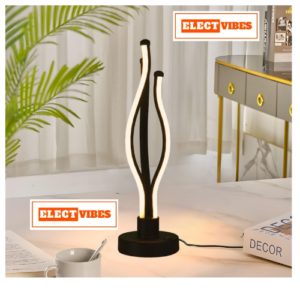 ELECTVIBES Abstract Vase LED Lamp – Unique Acrylic Decorative Bedside Light with Warm Ambient Glow for Bedroom, Living Room, Festive & Home Décor (PACK OF 1)