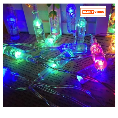ELECTVIBES Bottle String Lights 14 LED, 3 Meter Plug-In, Warm white Fairy 14 Small Bottle Shape LED String Light | 14 LED, Plug Sourced, 4 Meter Long | Suitable for Diwali, Birthday, Festival, Wedding, Party, Patio, Lawn, Restaurants (Pack of 1, Warm White) - Image 18