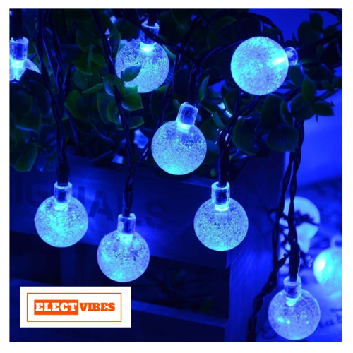 ELECTVIBES Crystal Ball LED String Light 14 LED, 3 Meter With Heavy Plug-In Crystal Ball String Lights Waterproof Fairy Lights for Bedroom, Garden, Diwali, Christmas, Wedding & Party Decoration WARM WHITE (PACK OF 1) - Image 20