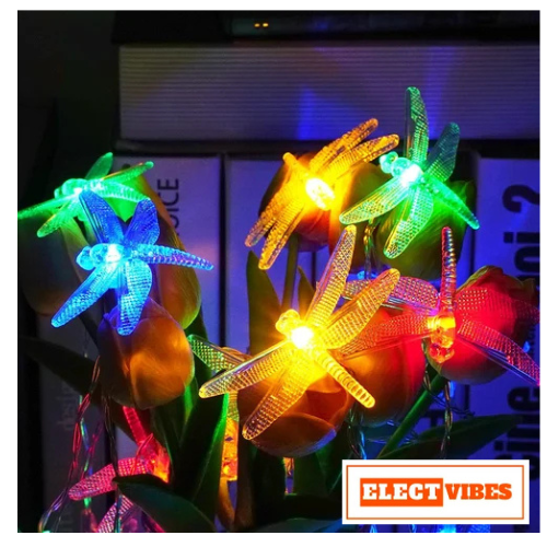 ELECTVIBES Dragon Fly String Lights 14 LED, 3 Meter With Heavy Plug-In String Lights– Decorative Waterproof Fairy Lights for Indoor/Outdoor, Garden, Diwali, Christmas, Wedding, Party & Festival Decoration WARM WHITE (Pack of 1) - Image 12