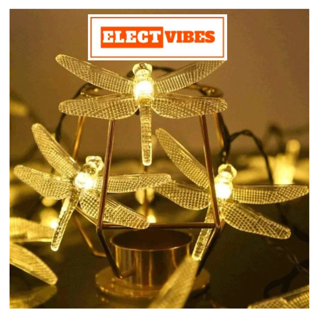ELECTVIBES Dragon Fly String Lights 14 LED, 3 Meter With Heavy Plug-In String Lights– Decorative Waterproof Fairy Lights for Indoor/Outdoor, Garden, Diwali, Christmas, Wedding, Party & Festival Decoration WARM WHITE (Pack of 1) - Image 14