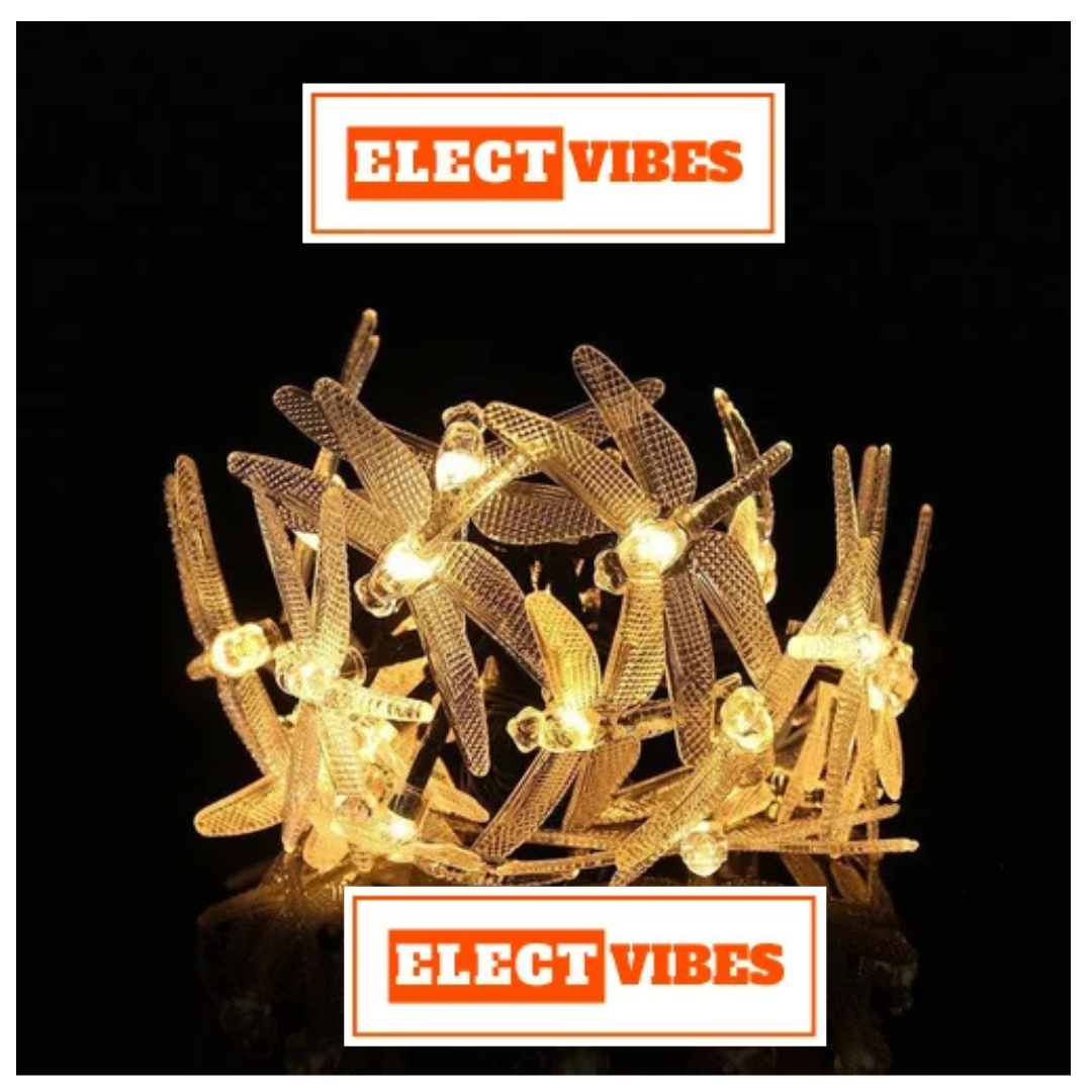 ELECTVIBES Dragon Fly String Lights 14 LED, 3 Meter With Heavy Plug-In String Lights– Decorative Waterproof Fairy Lights for Indoor/Outdoor, Garden, Diwali, Christmas, Wedding, Party & Festival Decoration WARM WHITE (Pack of 1) - Image 15