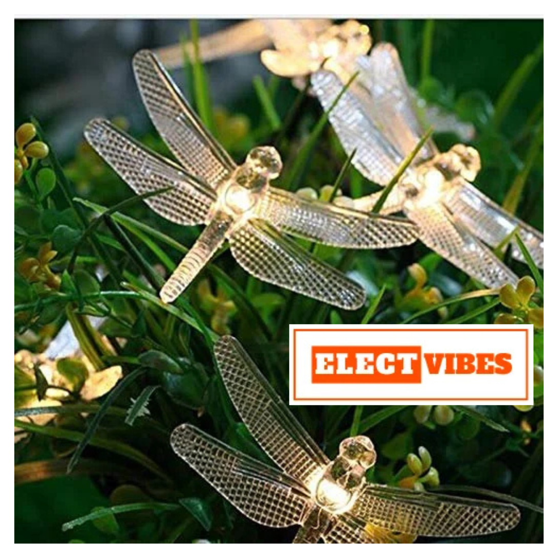 ELECTVIBES Dragon Fly String Lights 14 LED, 3 Meter With Heavy Plug-In String Lights– Decorative Waterproof Fairy Lights for Indoor/Outdoor, Garden, Diwali, Christmas, Wedding, Party & Festival Decoration WARM WHITE (Pack of 1) - Image 16