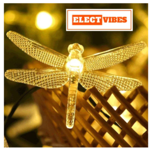 ELECTVIBES Dragon Fly String Lights 14 LED, 3 Meter With Heavy Plug-In String Lights– Decorative Waterproof Fairy Lights for Indoor/Outdoor, Garden, Diwali, Christmas, Wedding, Party & Festival Decoration WARM WHITE (Pack of 1)