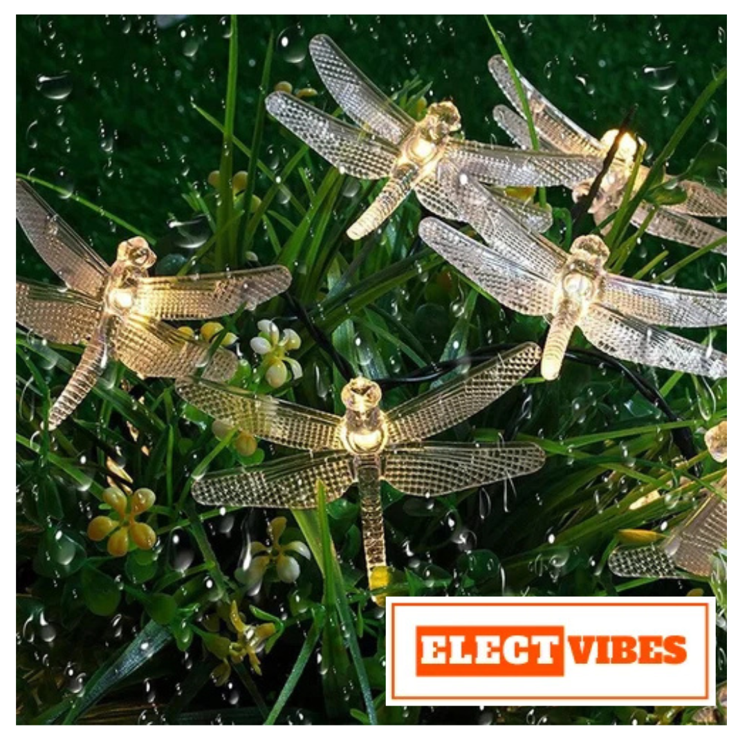 ELECTVIBES Dragon Fly String Lights 14 LED, 3 Meter With Heavy Plug-In String Lights– Decorative Waterproof Fairy Lights for Indoor/Outdoor, Garden, Diwali, Christmas, Wedding, Party & Festival Decoration WARM WHITE (Pack of 1) - Image 10