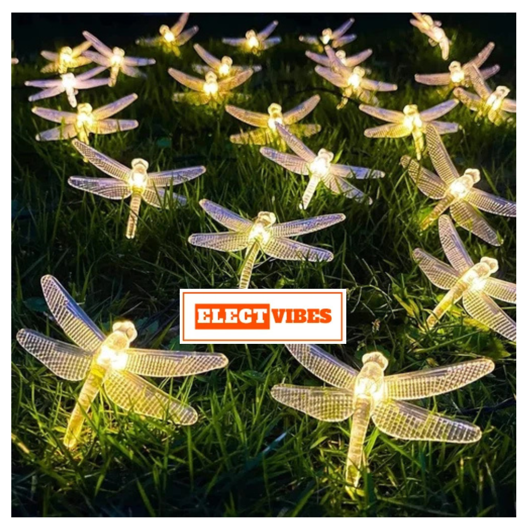 ELECTVIBES Dragon Fly String Lights 14 LED, 3 Meter With Heavy Plug-In String Lights– Decorative Waterproof Fairy Lights for Indoor/Outdoor, Garden, Diwali, Christmas, Wedding, Party & Festival Decoration WARM WHITE (Pack of 1) - Image 11