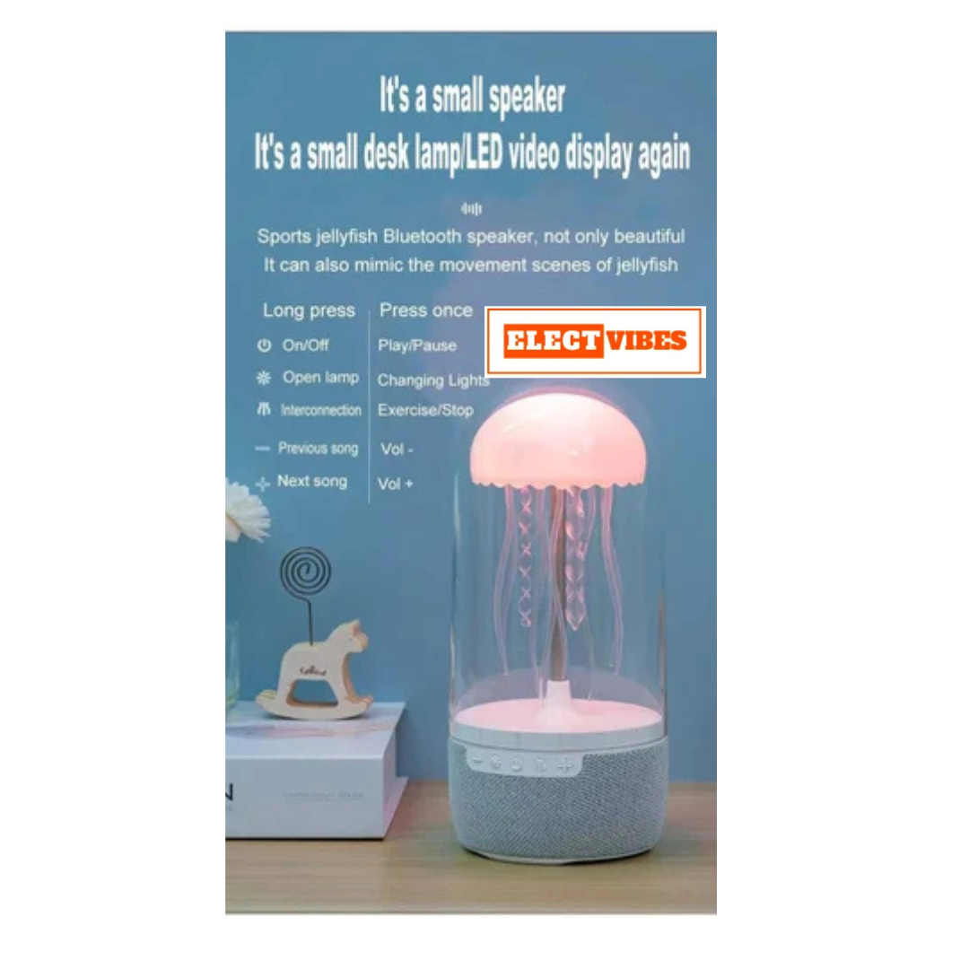 ELECTVIBES Jellyfish Lamp Bluetooth Speaker Floating Effect (PACK OF 1) - Image 4