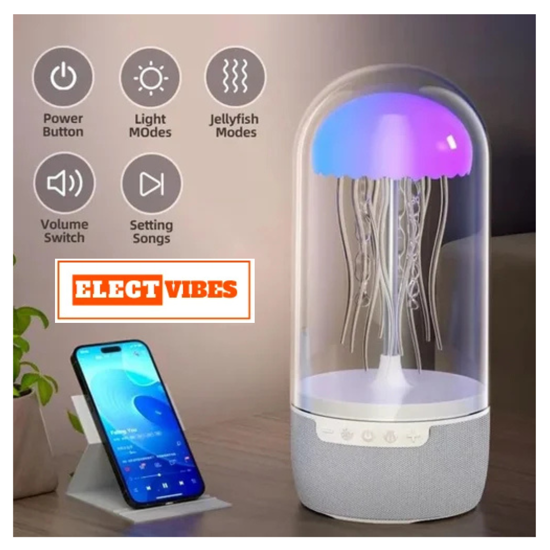 ELECTVIBES Jellyfish Lamp Bluetooth Speaker Floating Effect (PACK OF 1) - Image 7