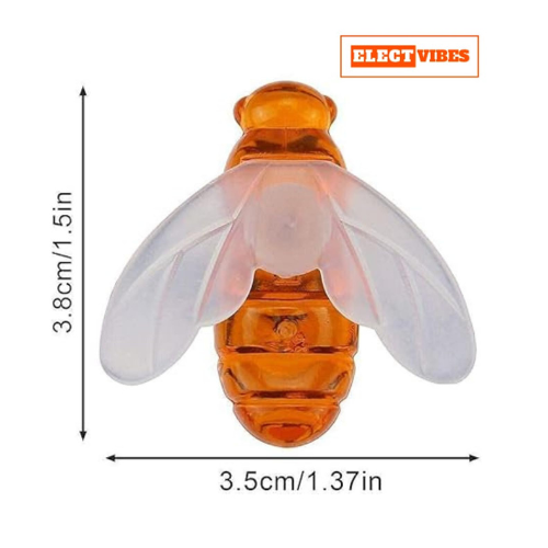ELECTVIBES Honey Bee String Light 14 Led, 3 Meter With Plug in Warm White, Honey Bee String Fairy Lights – Battery Powered, Waterproof Decorative Lights for Home, Diwali, Christmas, Halloween & Party Décor |Warm White (Pack of 1) - Image 5