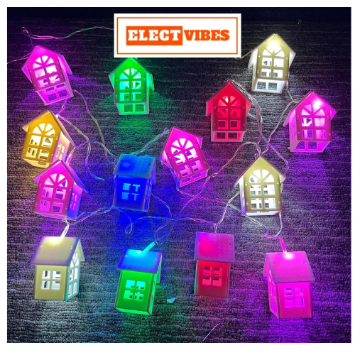 ELECTVIBES House String lights WARM WHITE , Ac Plug-In Powered10 LED, 3 Meter String Lights– Decorative Waterproof Fairy Lights for Indoor/Outdoor, Garden, Diwali, Christmas, Wedding, Party & Festival Decoration (Pack of 1) - Image 4