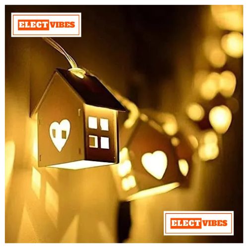 ELECTVIBES House String lights WARM WHITE , Ac Plug-In Powered10 LED, 3 Meter String Lights– Decorative Waterproof Fairy Lights for Indoor/Outdoor, Garden, Diwali, Christmas, Wedding, Party & Festival Decoration (Pack of 1) - Image 7
