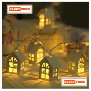 ELECTVIBES House String lights WARM WHITE , Ac Plug-In Powered10 LED, 3 Meter String Lights– Decorative Waterproof Fairy Lights for Indoor/Outdoor, Garden, Diwali, Christmas, Wedding, Party & Festival Decoration (Pack of 1)
