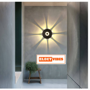 ELECTVIBES LED Outdoor UP Down Wall Light 7 Watt Rainproof & Shockproof Aluminium Body 6 Way Wall Step Light Fixture (Warm White) (Pack of 1)