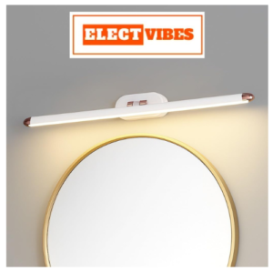 ELECTVIBES LED Mirror Picture Wall Light 6W (30 cm) with 3 Color Modes (Cool, Warm, Natural White) - Modern Vanity Light in White Finish, Bracket Mount Wall Lighting for Bathroom, Bedroom (PACK OF 1)