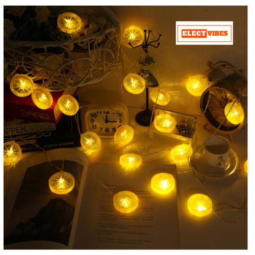 ELECTVIBES Lemon Shape Fairy String Lights – 16 LED, 3 Meter Lemon LED String Light Plastic , Plug-In, Decorative Lights for Bedroom, Indoor, Outdoor, Diwali, Christmas, Party, Wedding & Home Decoration (WARM WHITE, PACK OF 1) - Image 11