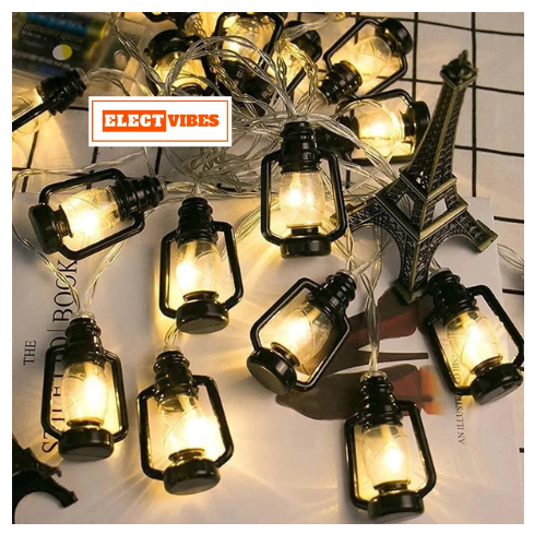 ELECTVIBES Lantern String Light 4 Meter, 16 Led String Lights– Decorative Waterproof Fairy Lights for Indoor/Outdoor, Garden, Diwali, Christmas, Wedding, Party & Festival Decoration (Pack of 1) - Image 6