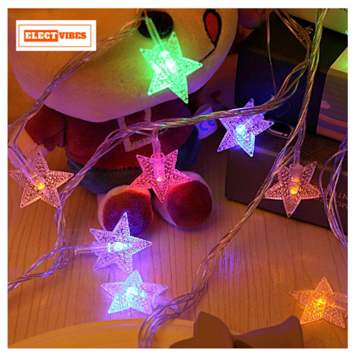 ELECTVIBES Mini Star String Light 14 LED, 3 Meter Plug-In, Warm White Mini Star Fairy String Lights ,Decorative LED Lights for Bedroom, Home, Garden, Diwali, Christmas, Wedding & Party Decoration (Pack of 1) - Image 32