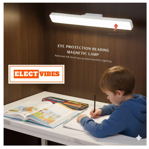 ELECTVIBES USB Rechargeable Magnetic Cabinet Light | Straight Edge LED Under Cabinet Lamp with 3-Color Dimmable & 1200mAh Battery | Kitchen, Closet & Bedroom with Remote (PACK OF 1) - Image 5
