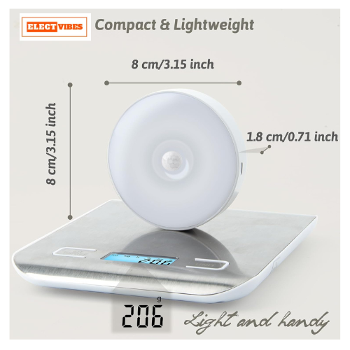 ELECTVIBES Motion Sensor Light for Home with USB Charging Self Adhesive Led Nightlight Rechargeable Body Sensor Wall Light for Bedroom, Stairs (Cool White,) – Plastic (PAKC OF 1)) - Image 15