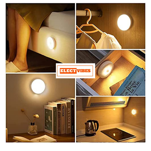 ELECTVIBES Motion Sensor Light for Home with USB Charging Self Adhesive Led Nightlight Rechargeable Body Sensor Wall Light for Bedroom, Stairs (Cool White,) – Plastic (PAKC OF 1)) - Image 22