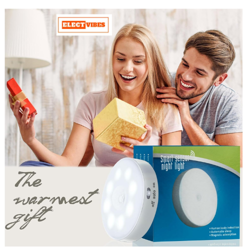 ELECTVIBES Motion Sensor Light for Home with USB Charging Self Adhesive Led Nightlight Rechargeable Body Sensor Wall Light for Bedroom, Stairs (Cool White,) – Plastic (PAKC OF 1)) - Image 4