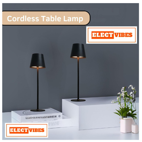 ELECTVIBES ShadeLine LED Night Table Lamp with Three Modes – Stylish Acrylic Decorative Bedside Light with Warm Ambient Glow for Cordless Table Lamps 3 Adjustable Height,Smooth Dimming, Portable LED Waterproof Table Lamp (PACK OF1) - Image 7