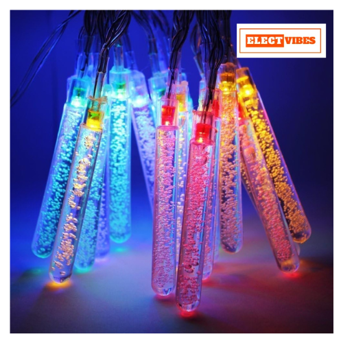 ELECTVIBES Stick Drop LED String Light 14 LED, 3 Meter With Heavy Plug-In – Decorative Waterproof Fairy Lights for Indoor/Outdoor, Garden, Diwali, Christmas, Wedding, Party & Festival Decoration( Pack of 1)WARM WHITE - Image 3